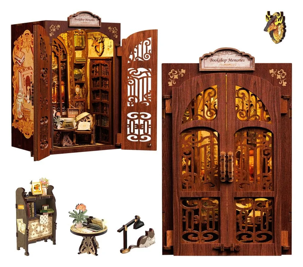 Book Nook Model Kit – CuteBee Bookshop Memories 17 x 10 cm 16