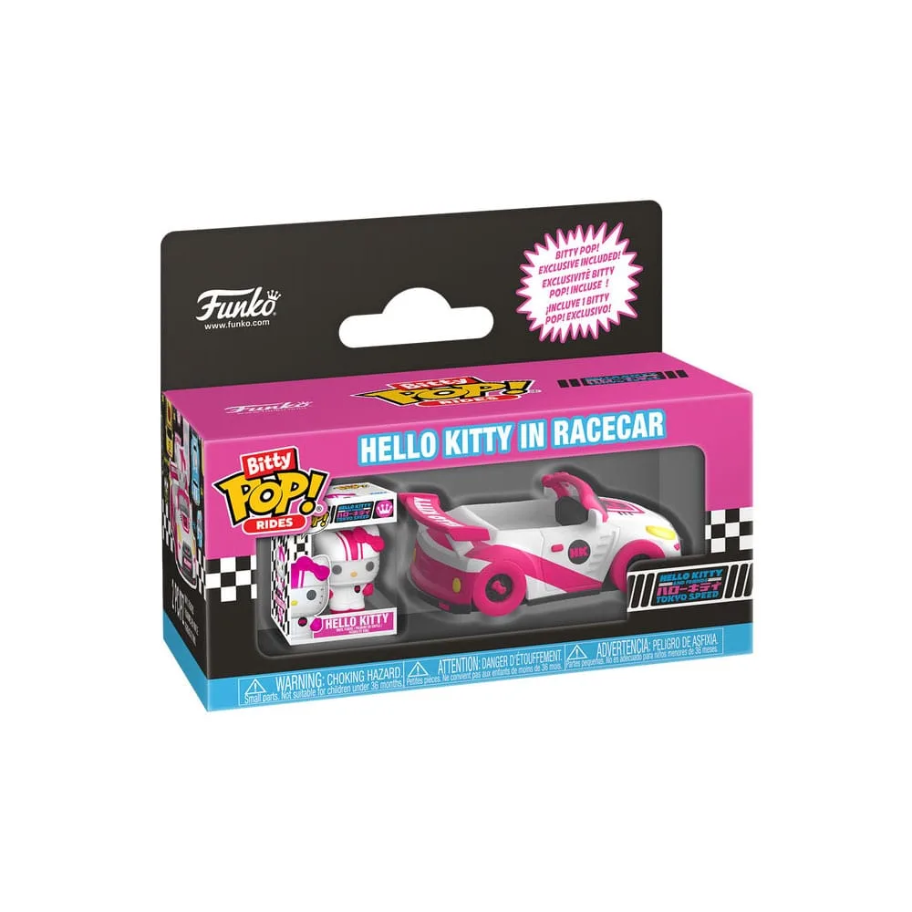 Sanrio Vinyl Figure – Bitty Pop Ride Hello Kitty Racecar 2.5 cm 5