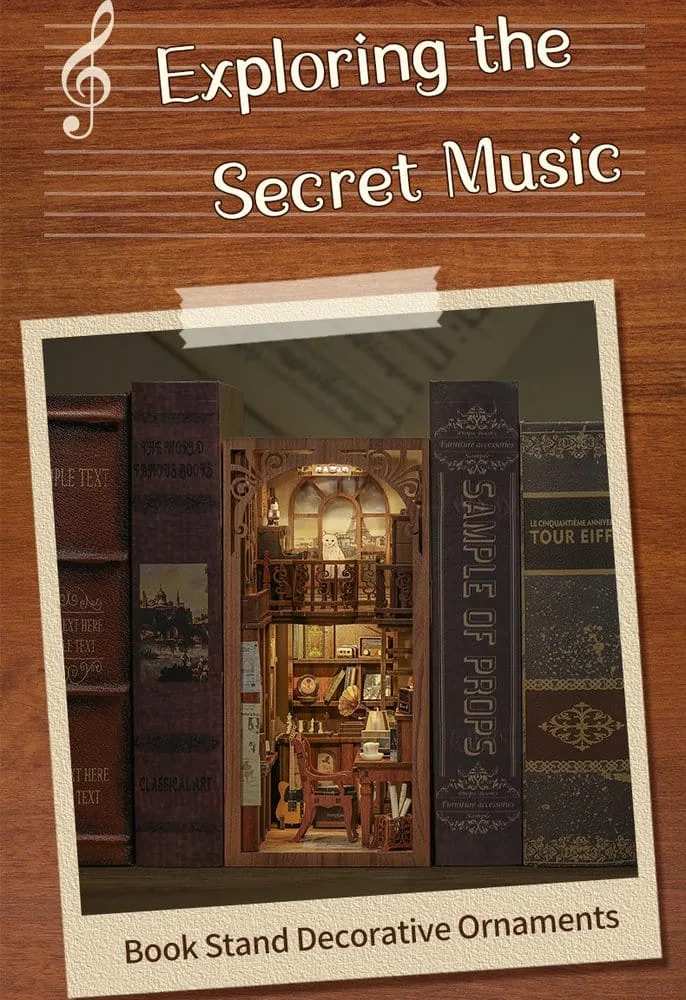 CuteBee book nook bouwpakket – The Secret Rhythm 23 x 11 cm 12