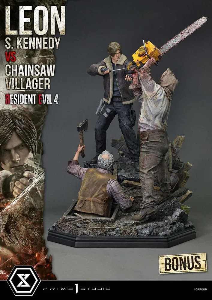 Resident Evil 4 Statue – Leon vs Chainsaw Villager Bonus 76 cm 22