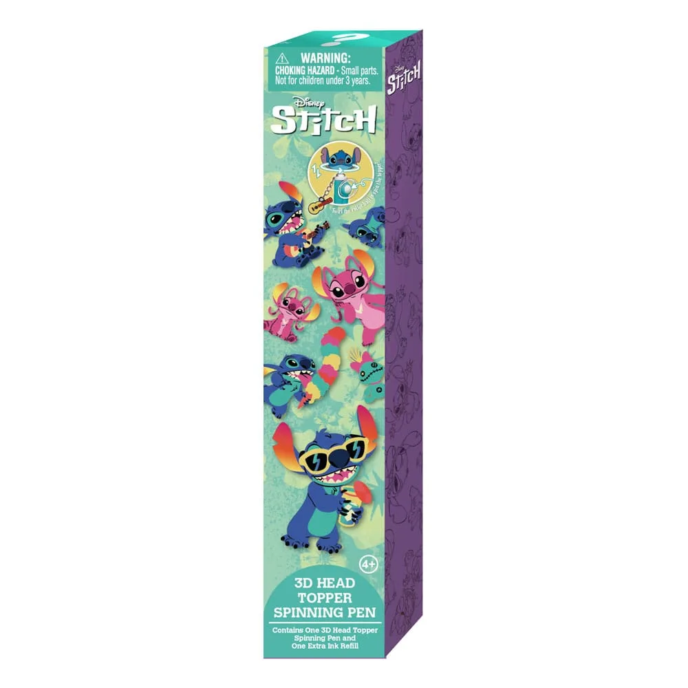 Lilo & Stitch Spinning Pen Display – 3D Stitch Head Topper 12 Packs 2