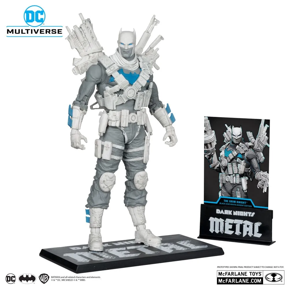 DC Multiverse Action Figure – Grim Knight Black and White 18 cm 2