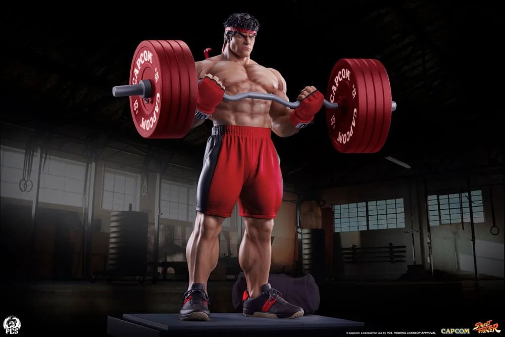 Street Fighter Statue – Ryu Powerlifting 1/4 Scale 53 cm 24