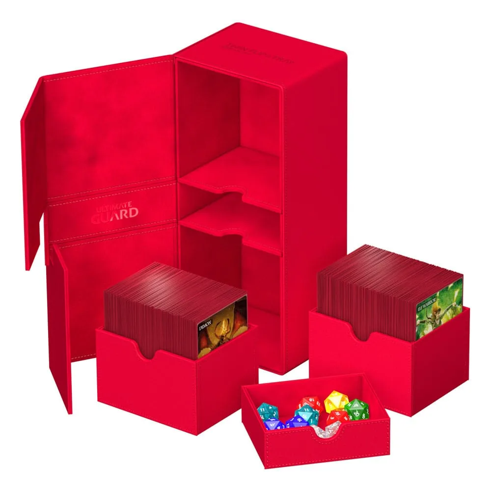 Ultimate Guard Deck Box – Twin Flip’n’Tray 266+ Xenoskin Red 6
