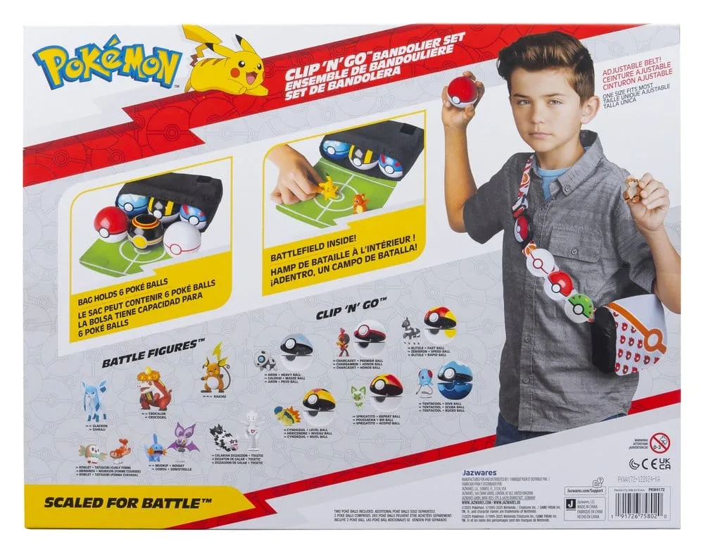 Pokémon Bandolier Set – Clip n Go Version 6 Assortment of 4 11