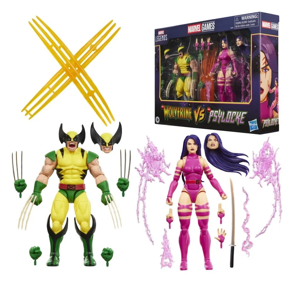 Marvel Action Figures – Legends Wolverine and Psylocke 2-Pack 15.2 cm 3