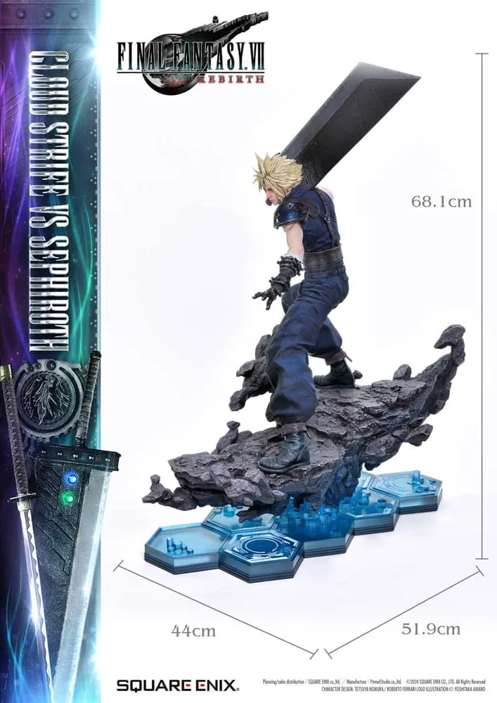 Final Fantasy VII Rebirth Statue Pair – Cloud vs Sephiroth 69 cm 8