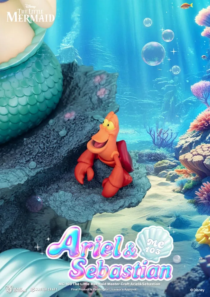 The Little Mermaid Statue – Ariel and Sebastian 42 cm 8