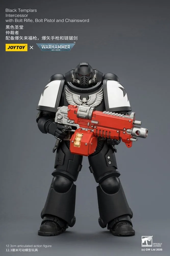 Warhammer 40,000 actiefiguur – Black Templars Intercessor 12,3 cm 11