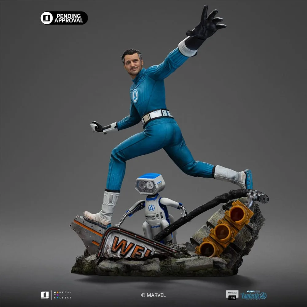 Fantastic Four Statue – Mr. Fantastic and H.E.R.B.I.E. 26 cm 8