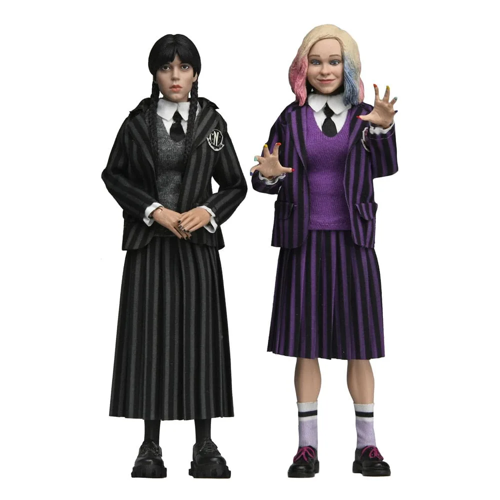 Wednesday Action Figure Set – Addams and Enid School Uniforms 20 cm