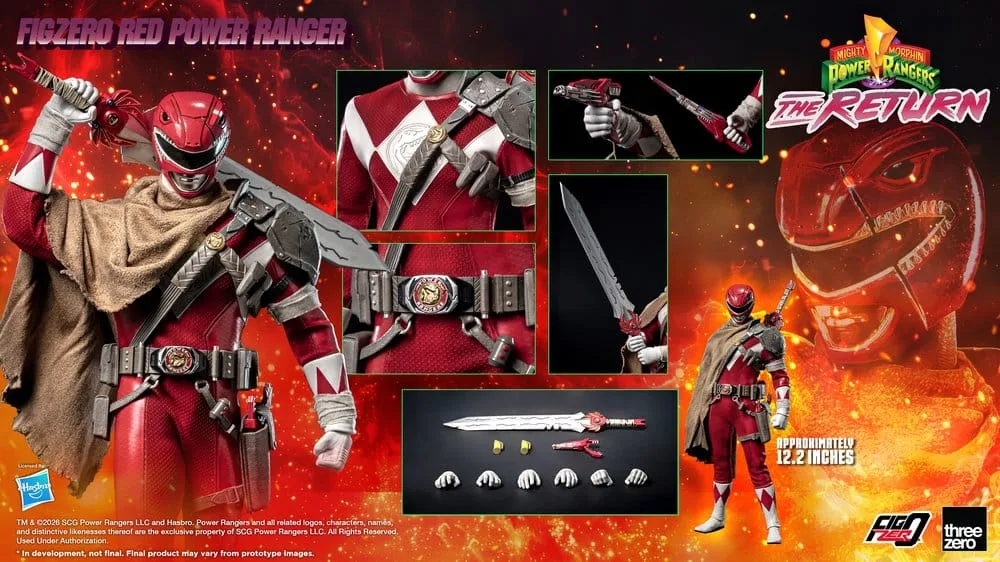 Power Rangers Action Figure – The Return FigZero Red Ranger 31 cm 16