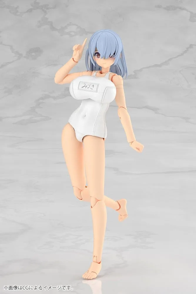 Frame Arms Girl Modellbausatz – Mizuki weißer Schulbadeanzug 16 cm 9