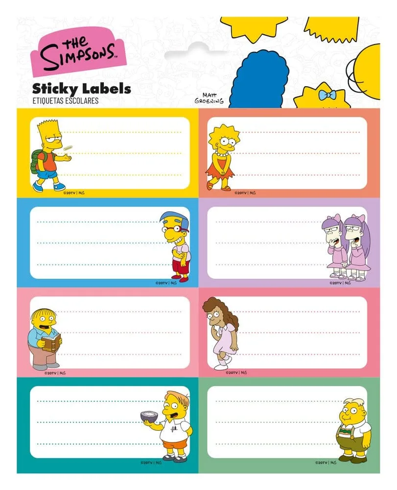 The Simpsons Self-Adhesive Labels – 10 Packs 1