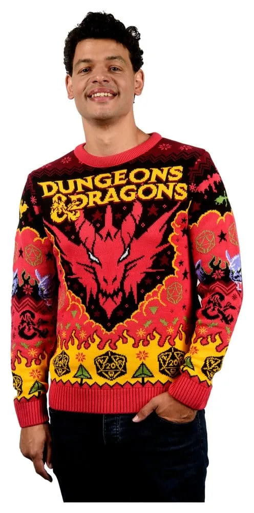 Dungeons & Dragons kersttrui – Personages maat L 2