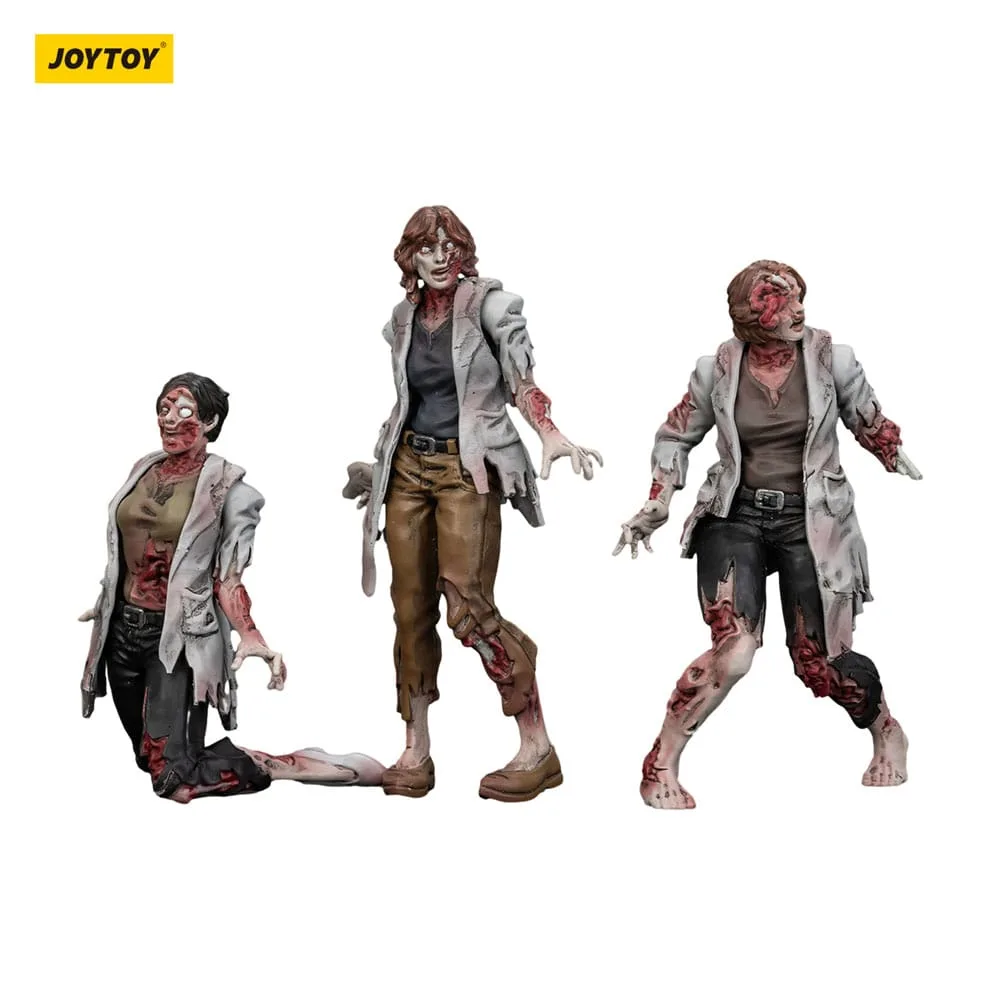 Zombie Dark Source Action Figures – Female Scientists 3-Pack 8 cm 10