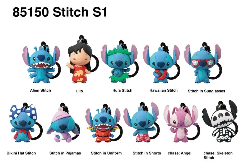 Lilo & Stitch Bag Clips – Series 1 Blind Bag Display of 24 2
