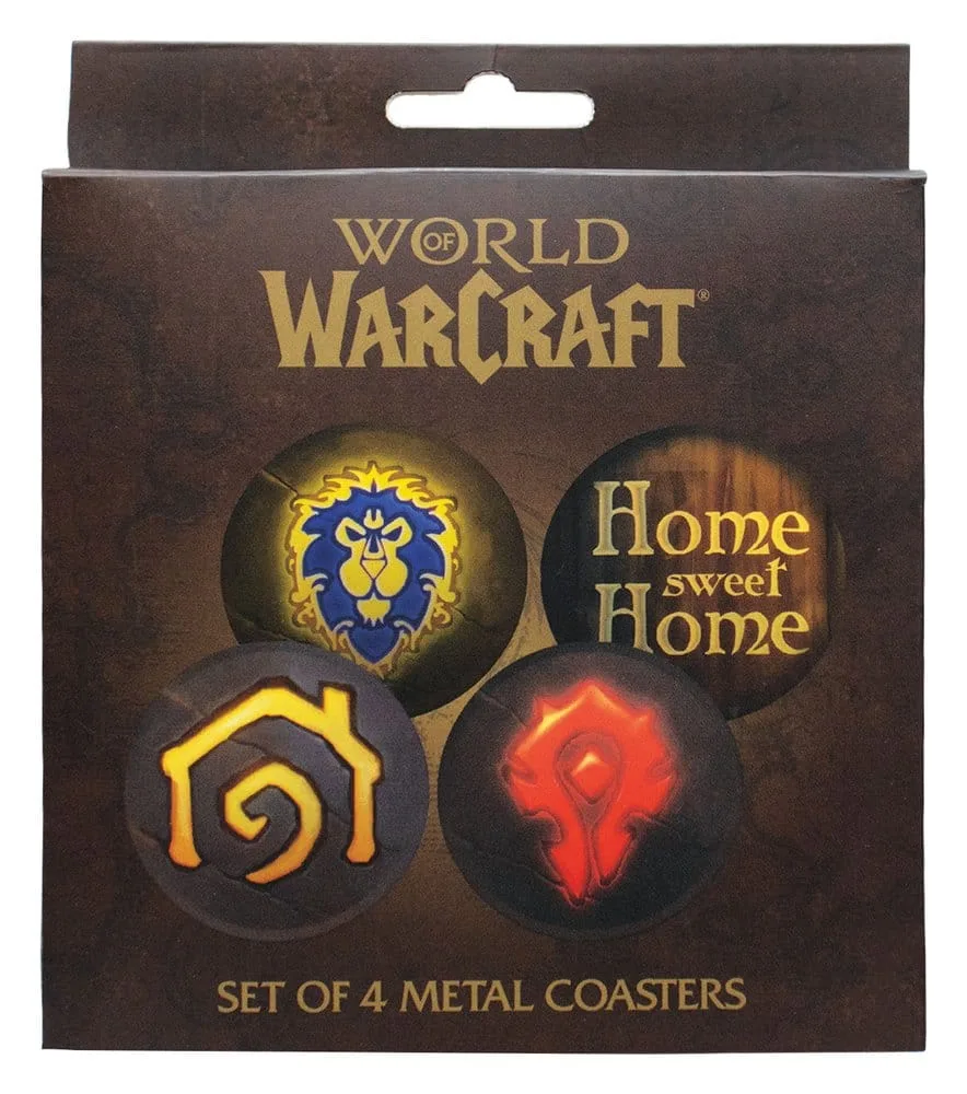 World of Warcraft Coaster Set – Printed Metal 4-Pack 9 cm 8