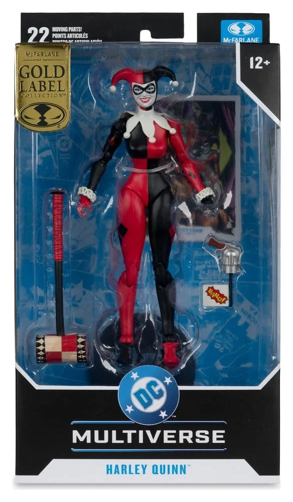 DC Action Figure – Harley Quinn Classic Gold Label 18 cm 7