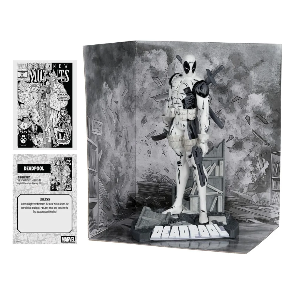 Marvel PVC Statue – Deadpool Line Art Gold Label 17 cm 3