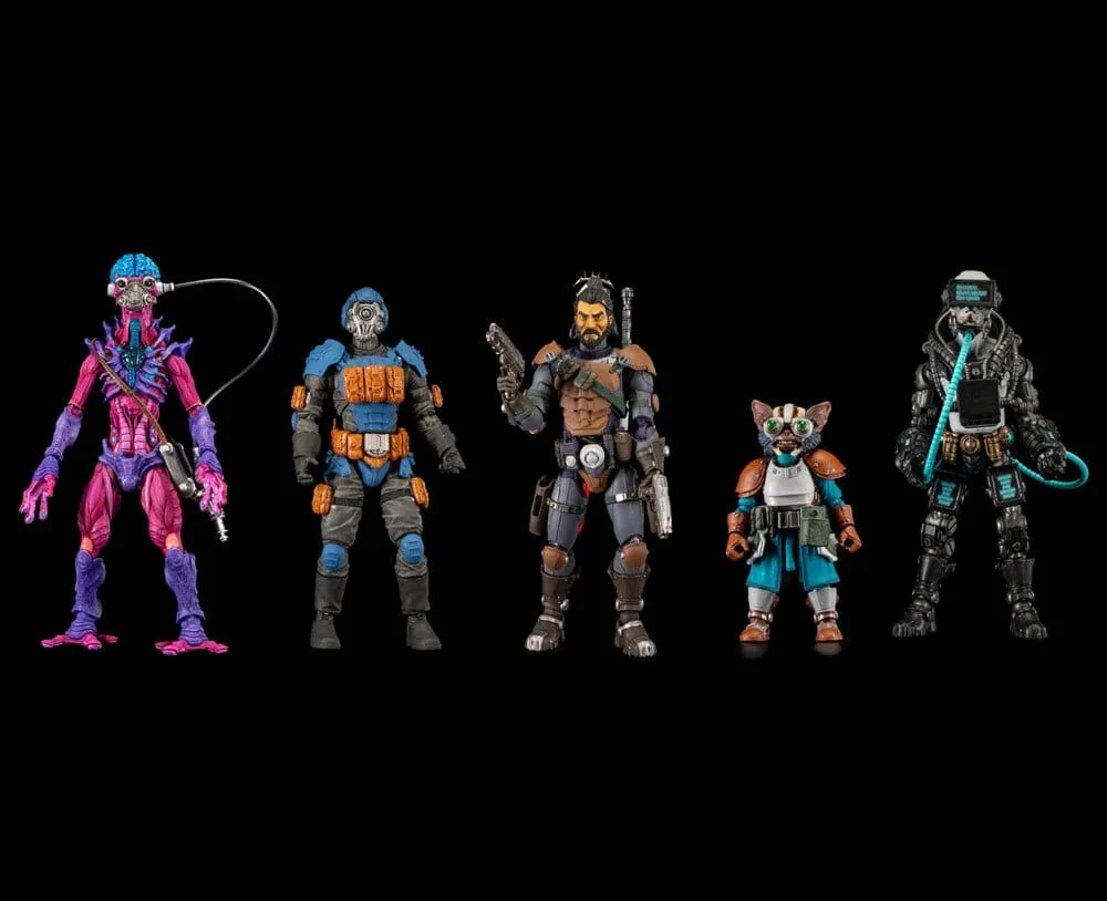 Cosmic Legions actiefiguuraccessoires – Heads Pack 6