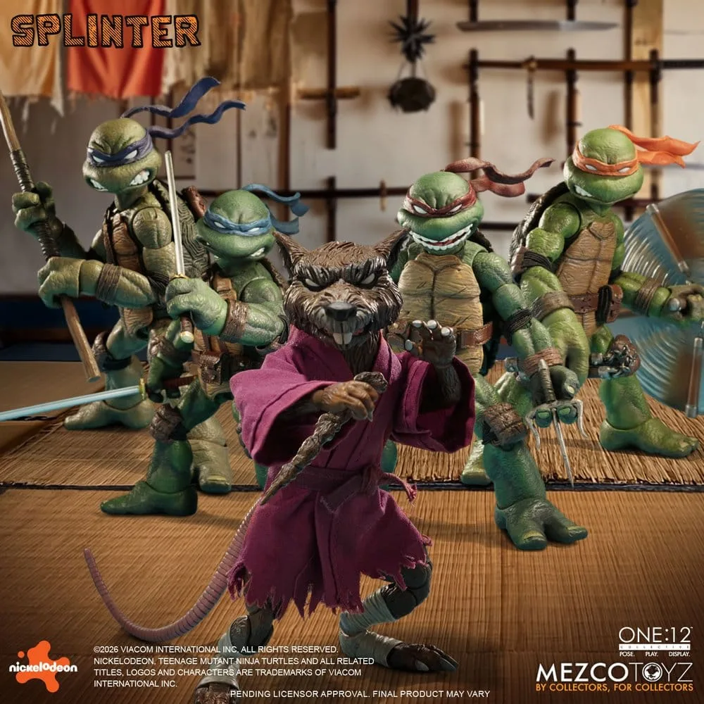 TMNT Action Figure – One:12 Collective Splinter 17 cm 10