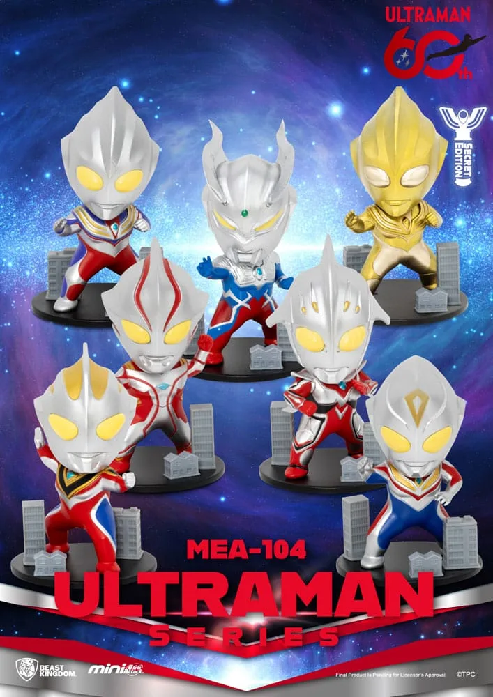 Ultraman Mini Figures – Mini Egg Attack Series 2 Blind Box 6 Pack 9 cm