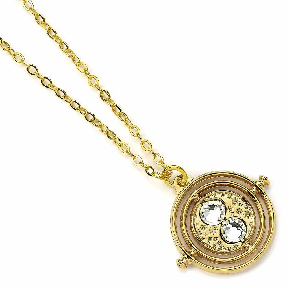 Harry Potter Necklace – Gold-Plated Fixed Time Turner 40 cm