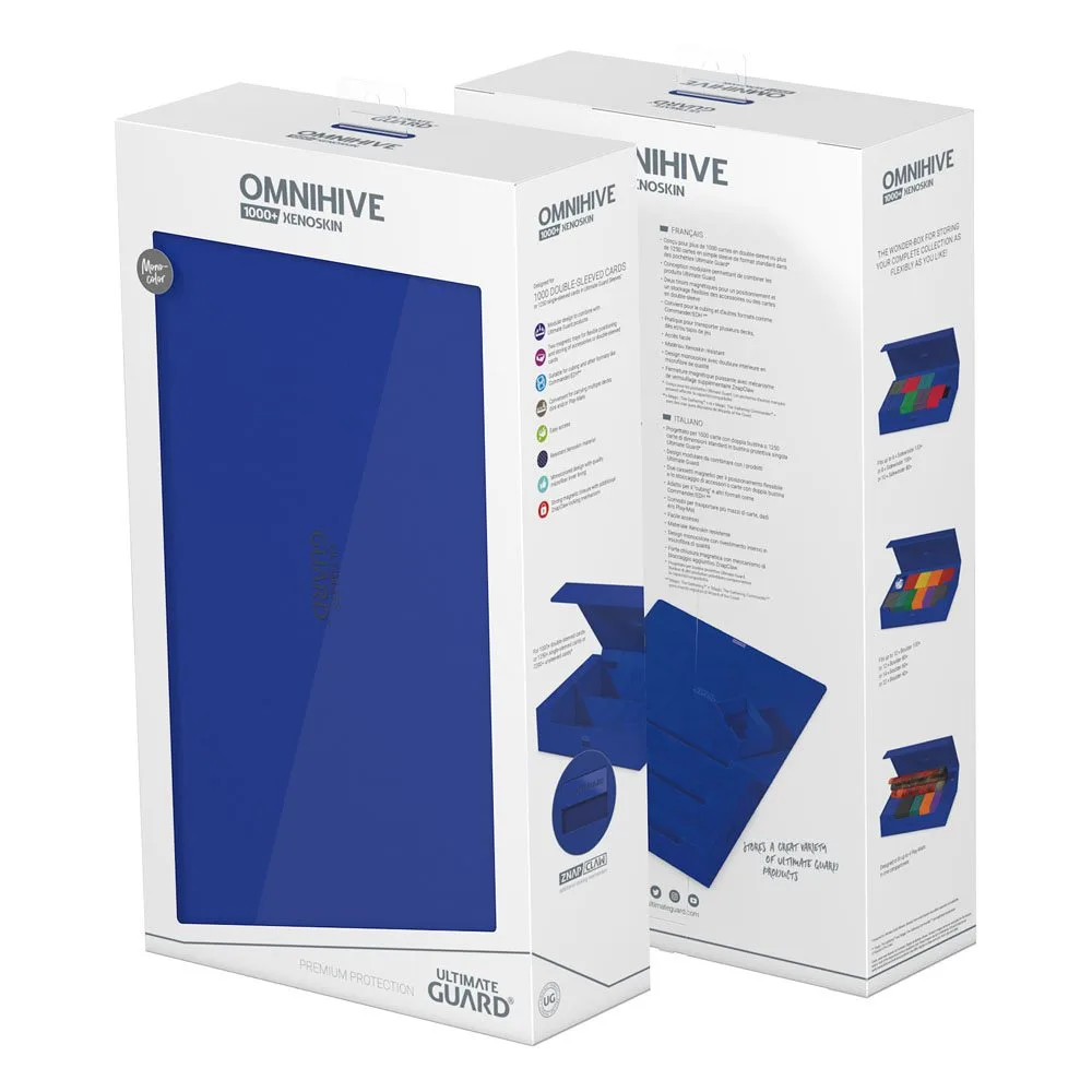 Ultimate Guard Card Storage Box – Omnihive 1000+ Xenoskin Blue 18