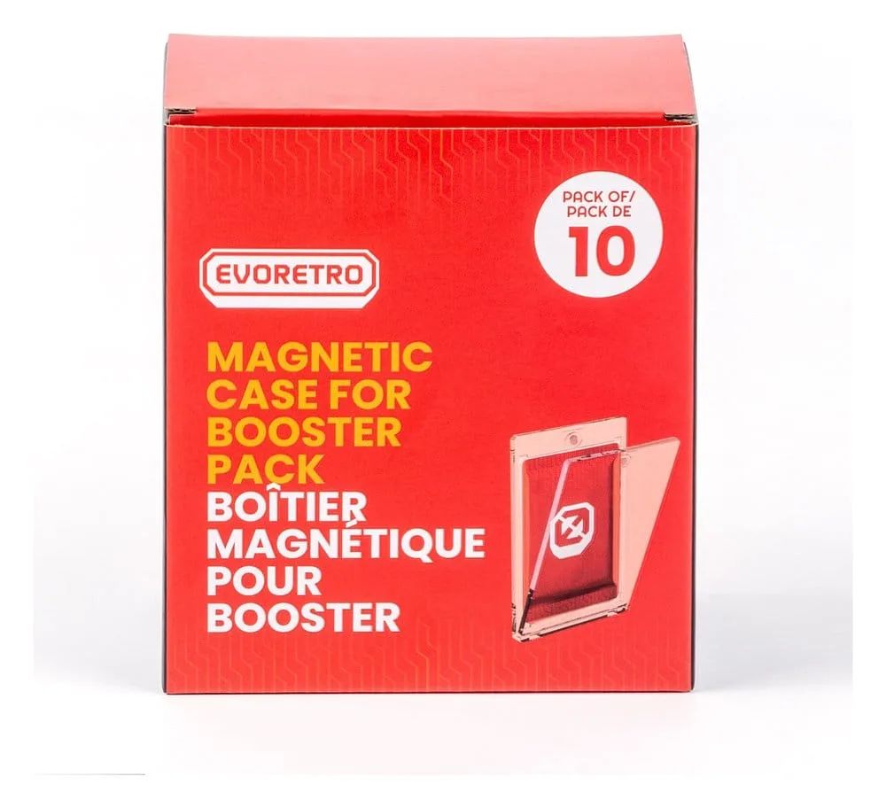 Booster Pack Acrylic Cases – Magnetic One Touch 10-Pack