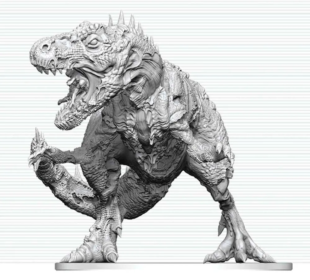 Dungeons & Dragons Miniature – Tyrannosaurus Zombie 20 cm