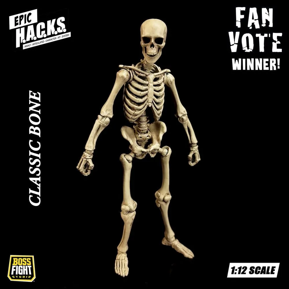 Epic H.A.C.K.S. Action Figure – Skeleton Blank Classic Bone 1/12 10
