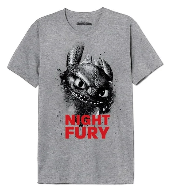 How to Train Your Dragon T-Shirt – Night Fury Size S