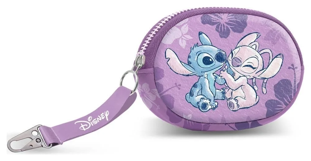 Lilo & Stitch Coin Purse – Stitch and Angel Pink 12 cm