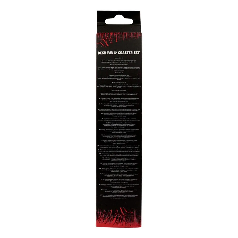 Stranger Things Desk Pad and Coaster Set – Hellfire Club 3