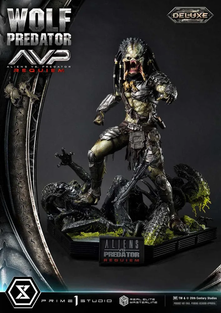 Alien vs. Predator Statue – Requiem Wolf Predator Deluxe 95 cm 25