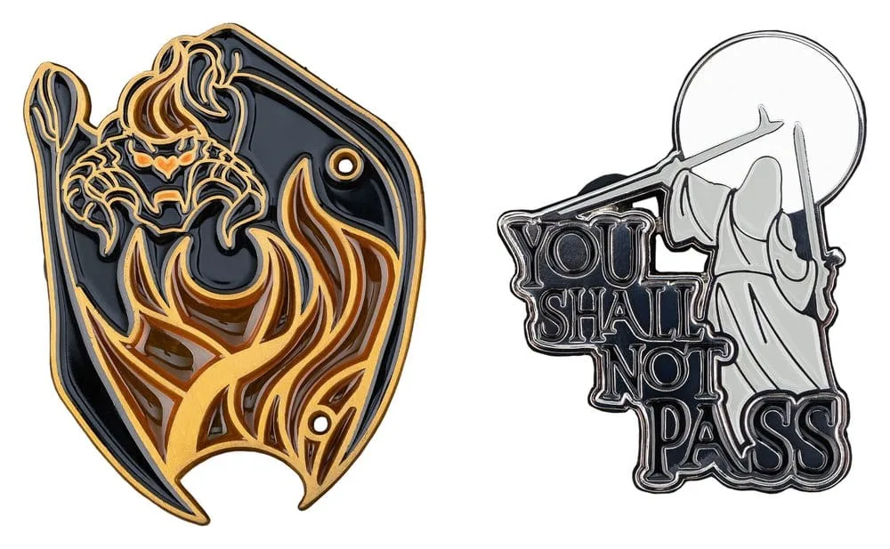 Lord of the Rings Pins – You Shall Not Pass 2-Pack 7.5 cm 2