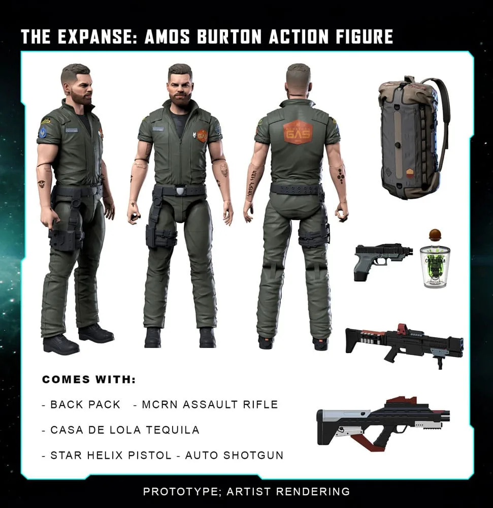 The Expanse Action Figure – Amos Burton 20 cm