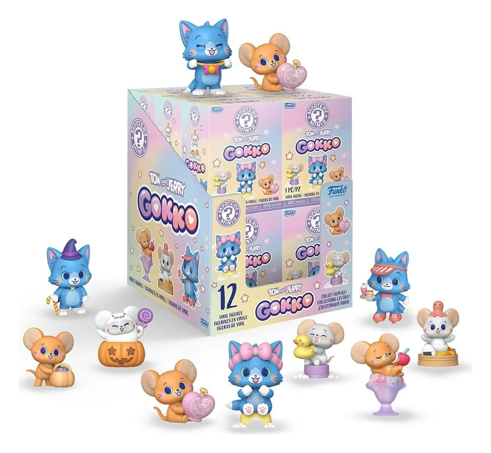 Tom & Jerry Gokko Mini Figures – 12 Blind Boxes 5 cm 1