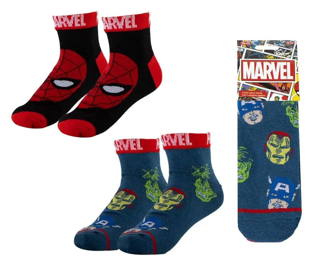 Marvel Socks – Short 2-Pack Size 38-45