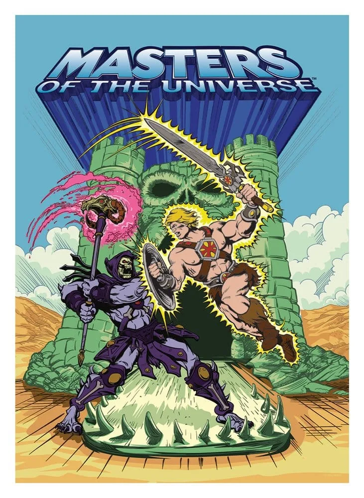 Masters of the Universe Art Print – He-Man and Skeletor 42 x 30 cm