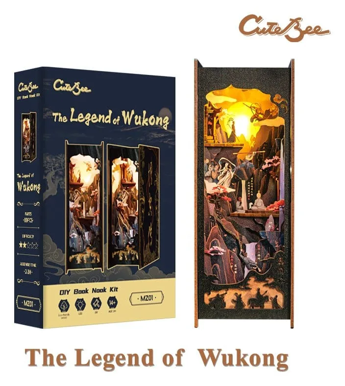 The Legend of Wukong Book Nook – Houten bouwpakket 22 x 8 cm 24