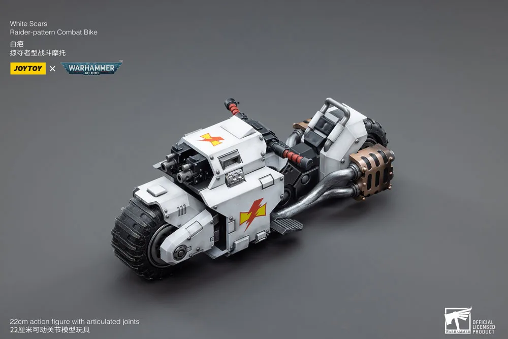 Warhammer 40K Vehicle – White Scars Raider Combat Bike 22 cm 14