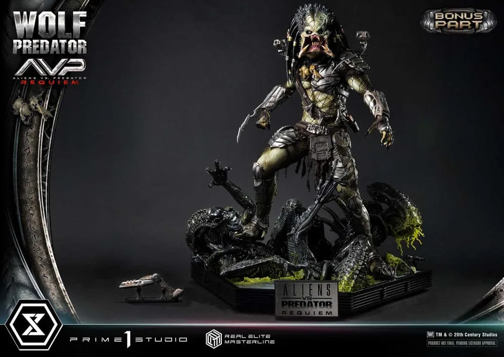 Alien vs. Predator Beeld – Wolf Deluxe Bonus Version 95 cm 6