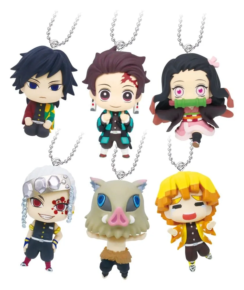Demon Slayer Keychains – Swing Danglers 24-Capsule Display 3 cm