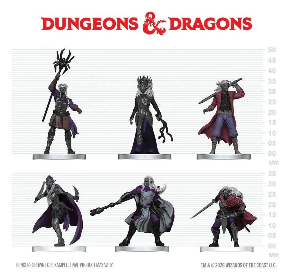 Dungeons and Dragons Miniatures – Drow Warband Icons of the Realms 2