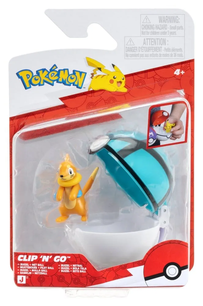 Pokémon Action Figure – Clip ‘n’ Go Buizel and Net Ball 4