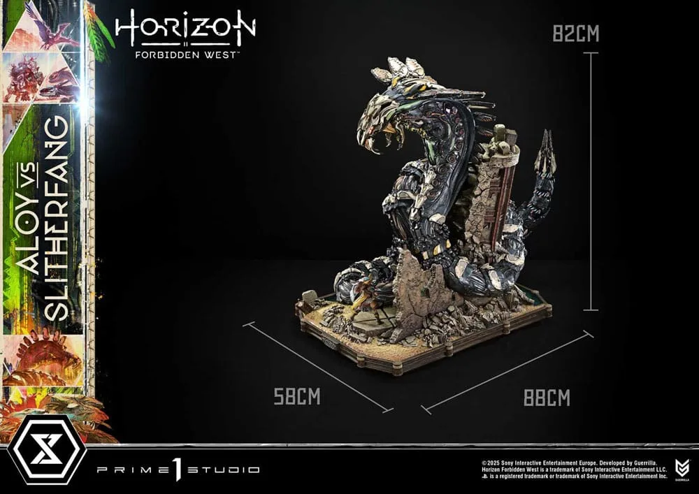 Horizon Forbidden West Diorama – Aloy vs Slitherfang 82 cm 4