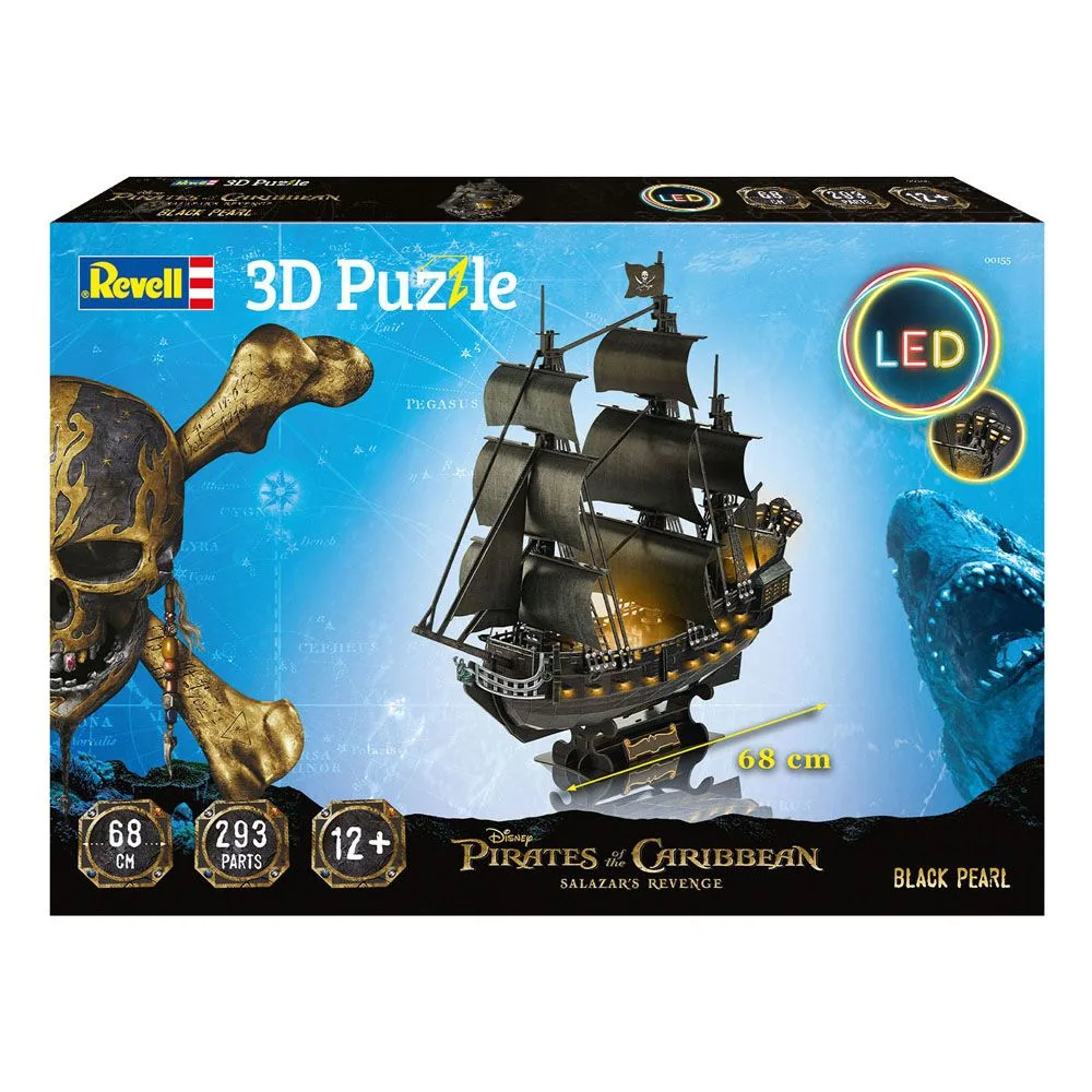 Pirates of the Caribbean 3D Puzzle – Black Pearl LED 68 cm 4