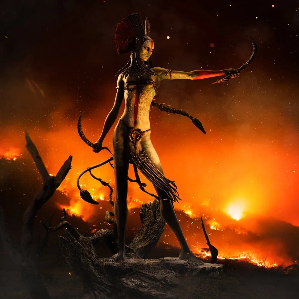 Avatar Fire and Ash Statue – Varang Art Scale 37.5 cm 16